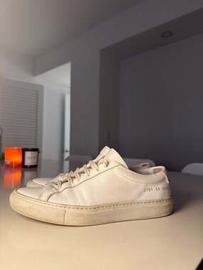 Common Projects achille white leather sneakers size 42